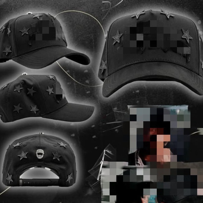 Cross-Border Hot-Selling Dark Cool Style Hip-Hop Trendy Dandy Hats Baseball Cap Adjustable Hat