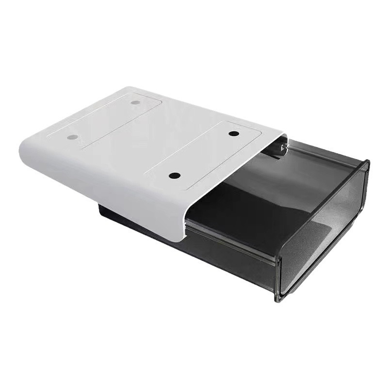 Debajo del escritorio caja de almacenamiento del cajón Oficina escritorio organizador escritorio Fondo papelería invisible ponche libre rack de almacenamiento