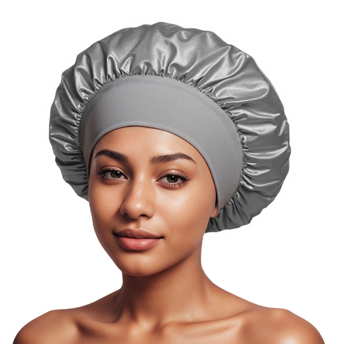 Sombrero de dormir de color elástico de borde ancho transfronterizo de Amazon Sombrero de cuidado del cabello de salón de belleza para mujer Sombrero de quimioterapia de confinamiento