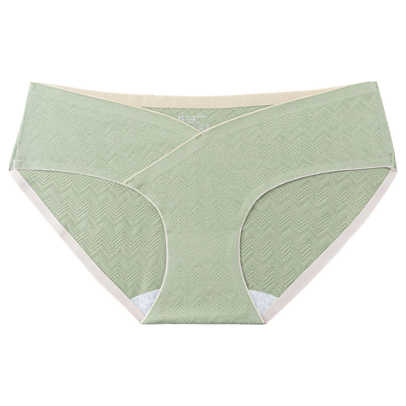 Ropa interior de mujer embarazada Algodón puro Ropa interior sin costuras de algodón de mujer embarazada Embarazo temprano, medio y tardío Soporte de vientre Ropa interior de cintura baja para mujeres