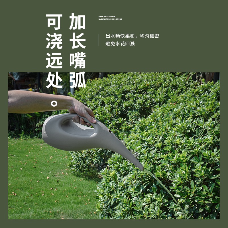 Suministro directo de fábrica hervidor de agua de boca larga multicolor hogar de gran capacidad de jardinería riego flores regar verduras hervidor de agua de plástico al por mayor