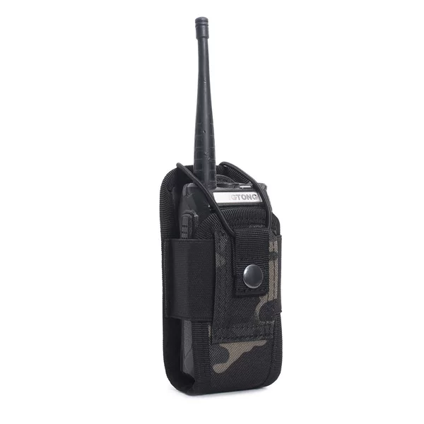 Outdoor New Walkie-Talkie Bag Molle Tactical Military Fan Accessory Bag Sports and Leisure Camouflage Waist Bag