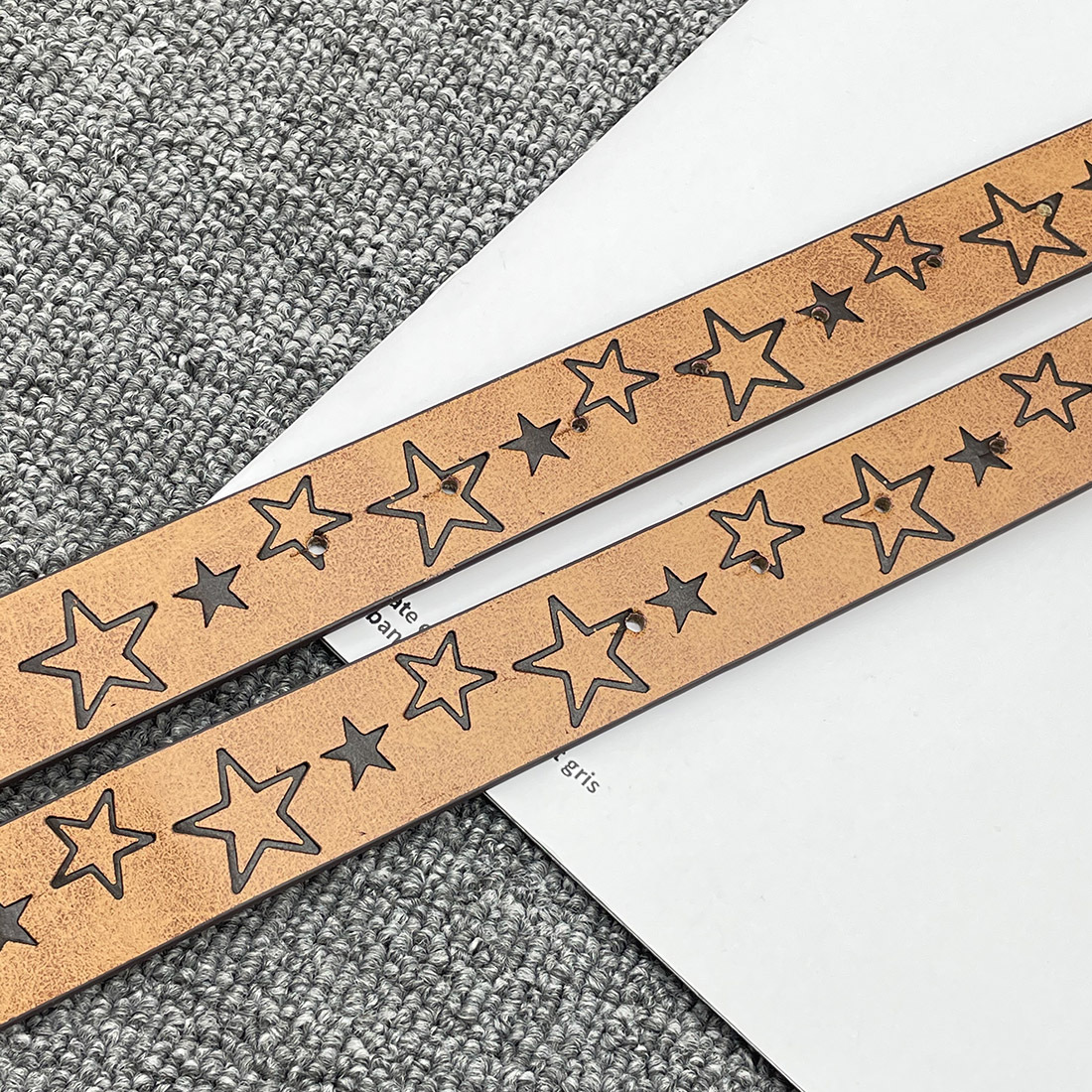 Women’s Five Pointed Star Pattern Belt Simple Versatile Waistband_voghion.com