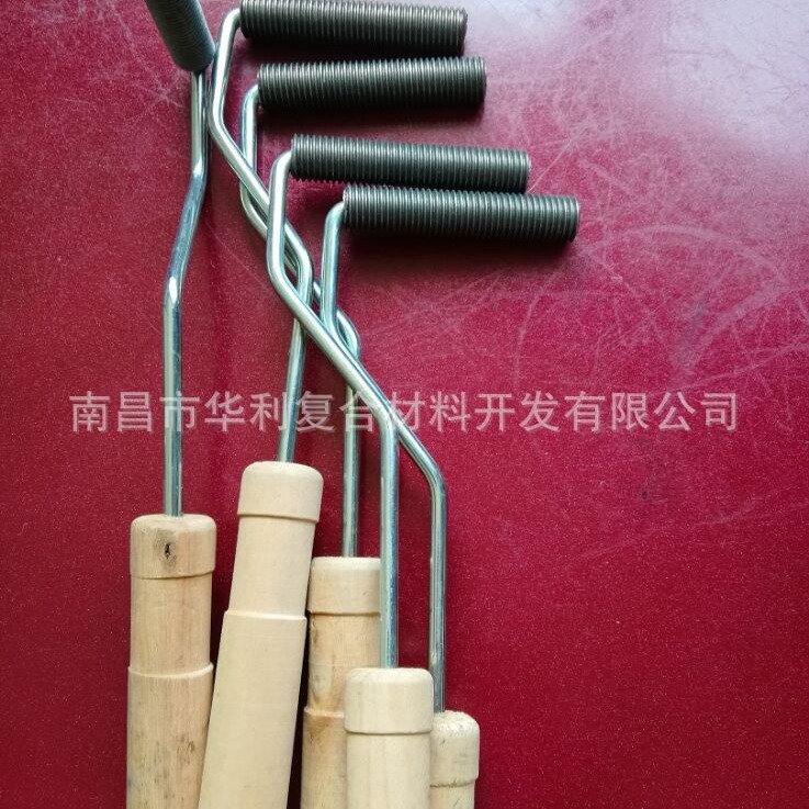 销售：玻璃钢工具操作玻璃钢产品用滚筒--直纹铝滚铁滚