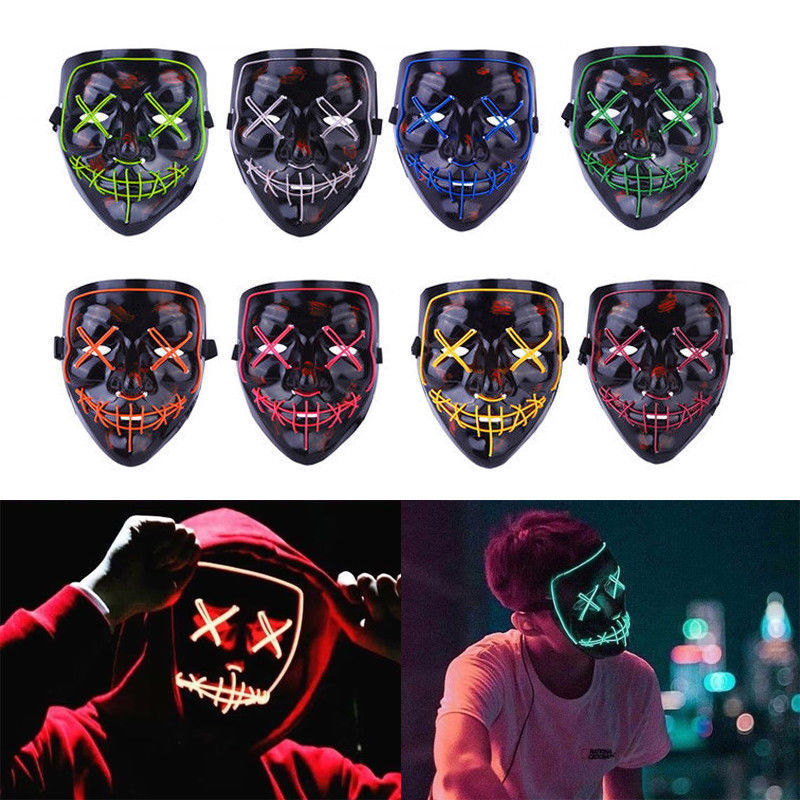 Fluorescence glossy mask