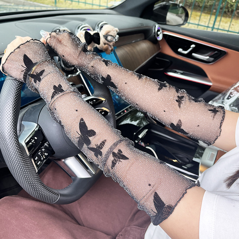 Silk lace sleeves