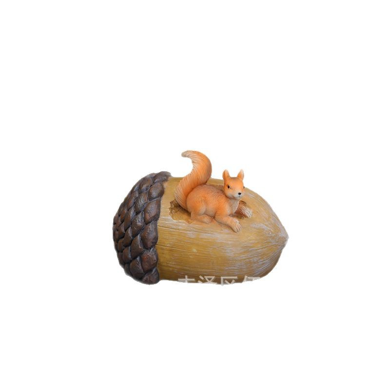 Simulación transfronteriza animal ardilla rana este erizo escondite de llaves decoración creativa caja de almacenamiento de dinero privado