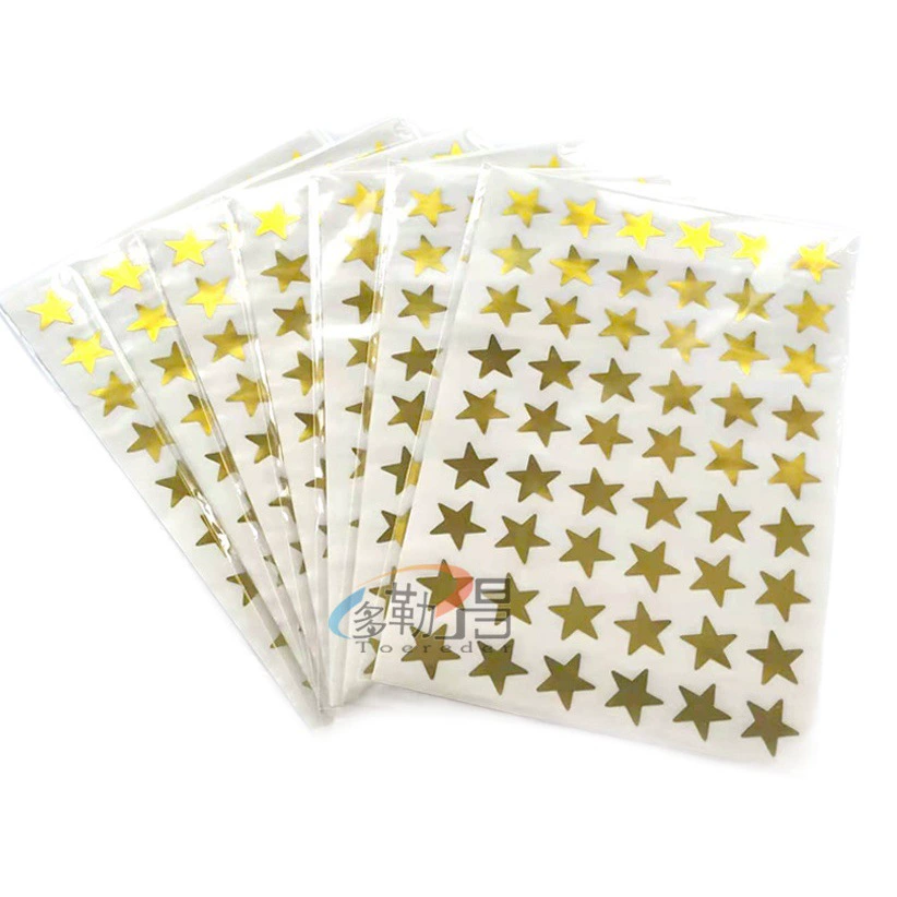 [Утолщенная и обновленная версия не может быть разорвана] Алюминиевая фольга цветные звезды награда наклейки Любовь наклейки Amazon трансграничные поставки