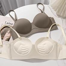 外扩漫画胸内衣女小胸聚拢秋冬季显大加厚超厚无痕半杯性感文胸罩
