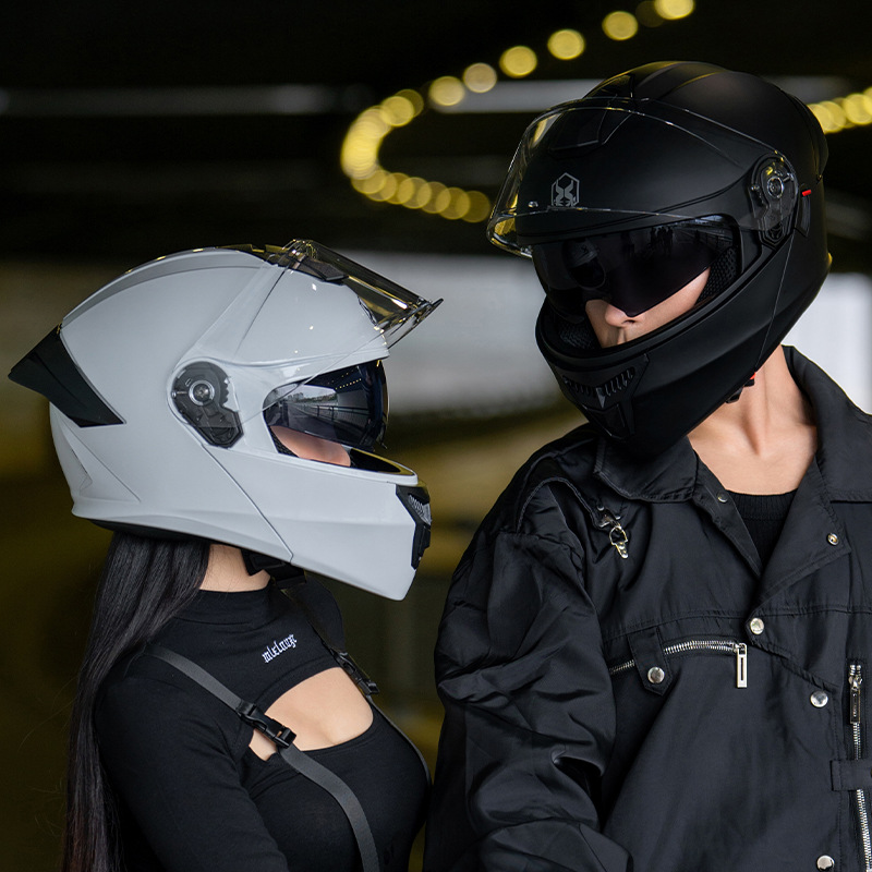 Casco de motocicleta de comercio exterior, casco caliente de invierno para hombres, casco de seguridad transfronteriza para mujeres, cuatro estaciones