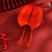 纯色喜庆婚庆用品结婚梳子心型对梳好合红色梳子礼品厂家批发喜梳