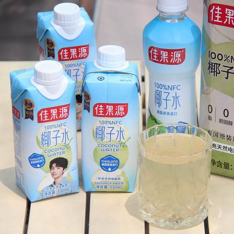 タイ輸入 Jiaguoyuan 100% NFC ココナッツウォーター非濃縮 0 添加飲料卸売 330ml/350ml/1L|undefined