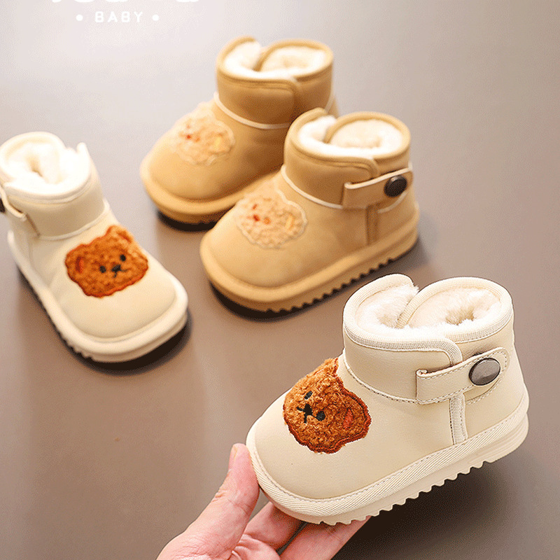 Children's Snow Boots with Fleece Lining, Warm Snow Boots with Soft Soles, Winter Shoes for Toddlers Aged 1 to 3, Baby Girls and Boys' Large Cotton Boots Children's Snow Boots with Fleece Lining, Warm Snow Boots with Soft Soles, Winter Shoes for Toddlers Aged 1 to 3, Baby Girls and Boys' Large Cotton Boots