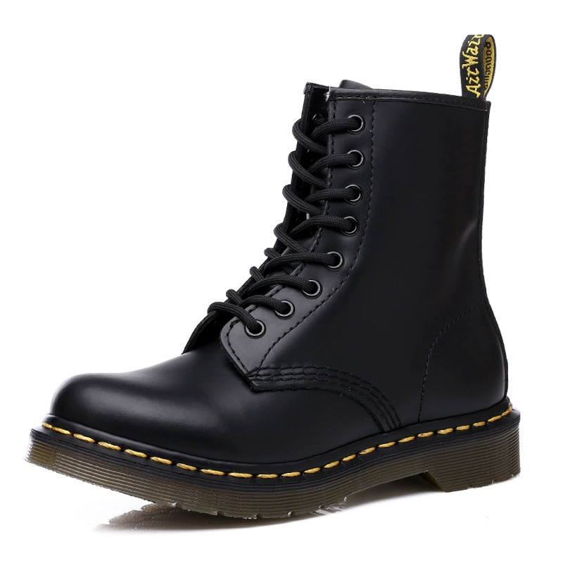 Martens, high leather fleece trend boots for leisure for beloved, shoes, autumn, plus size