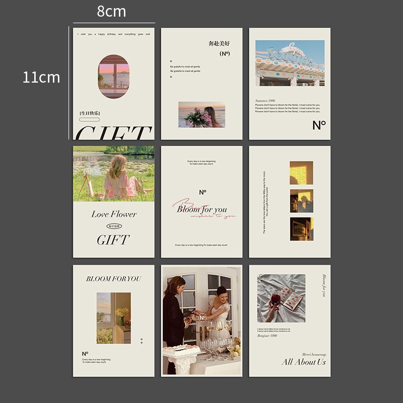 Tarjeta de rascar del día de San Valentín pegatinas al por mayor embalaje de flores tarjeta de felicitación ramo embalaje dorado amor tarjeta pequeña