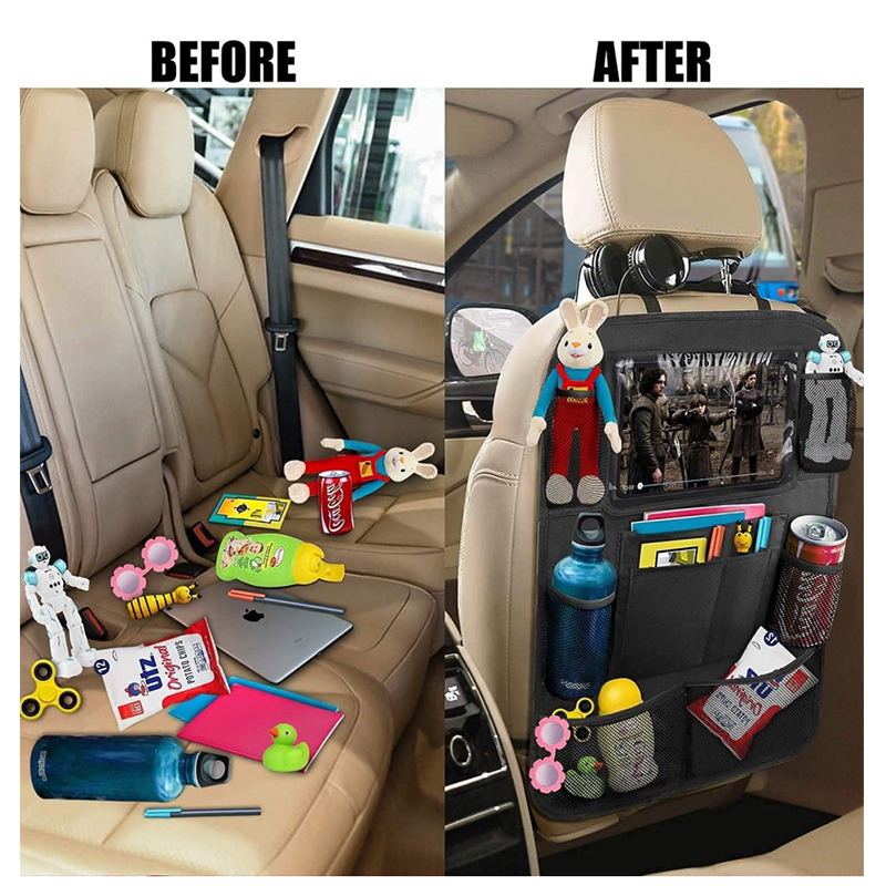 Venta caliente transfronteriza 600D bolsa de almacenamiento de coche silla de coche de juguete para niños bolsa de almacenamiento de coche multifuncional bolsa de almacenamiento de coche