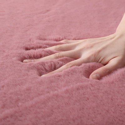 Car Carpet — Sill Mat - lotus-root-pink-long-hair-width-50length-160cm