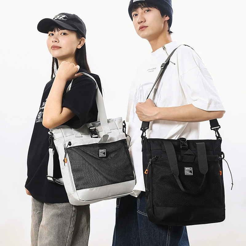 Capacious shoulder bag, study bag, one-shoulder bag for leisure