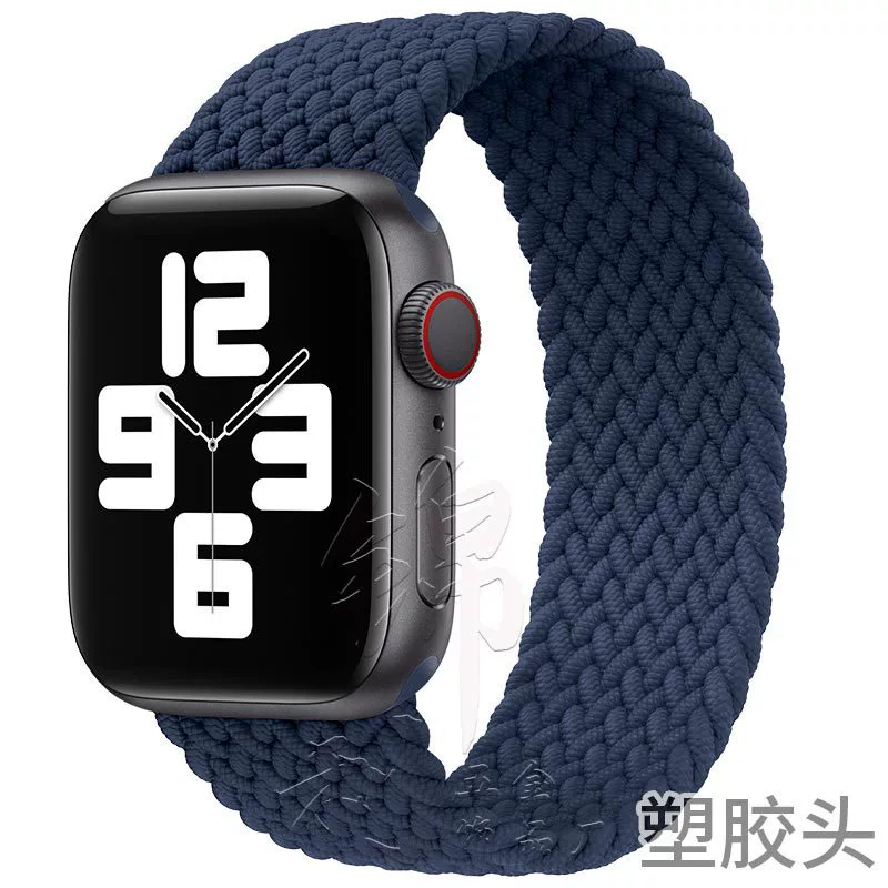 Ремешок для часов (Apple) нейлоновый тканый эластичный однослойный, 22 мм пластиковый разъем, длины 125–165 мм