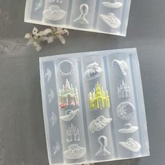 欧式中古帽子草帽美甲模具美甲专用工具可DIY滴胶模具美甲饰品