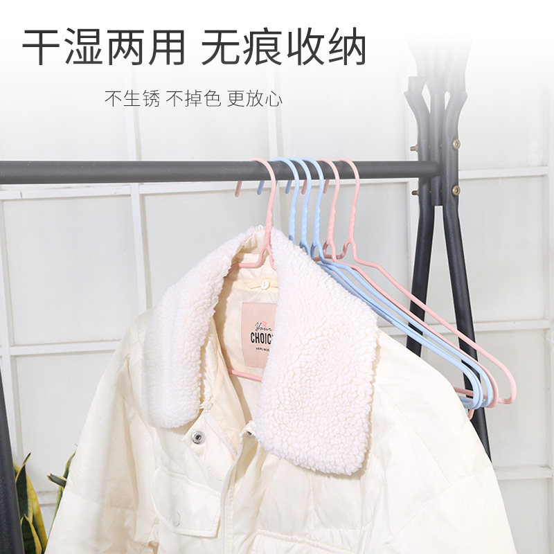 宝彩加大加粗防滑衣架衣架加粗款无痕衣服架子衣服挂衣服撑子|undefined