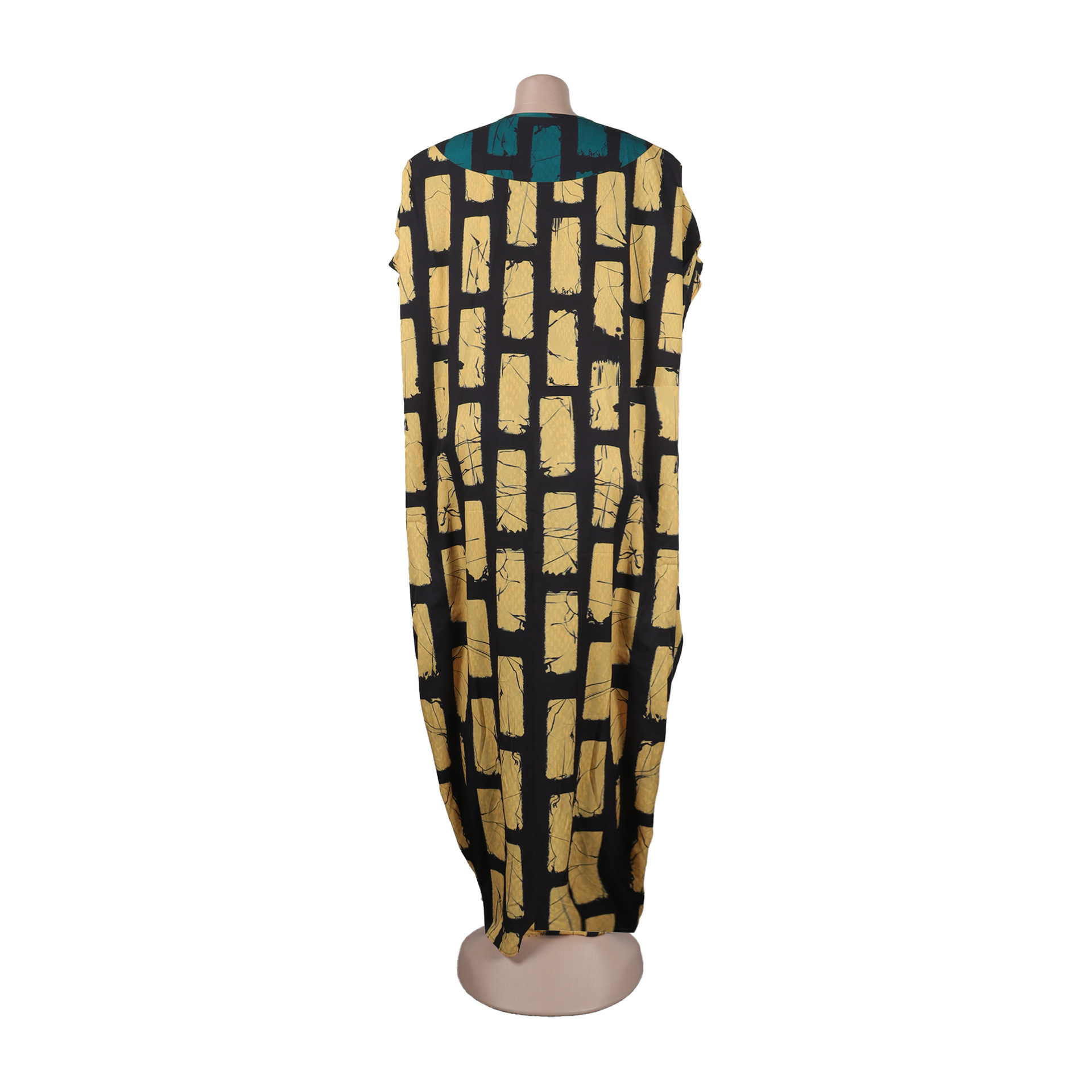 Sexy Slim Positioning Stitching Printing Color Contrast Loose Split Dress