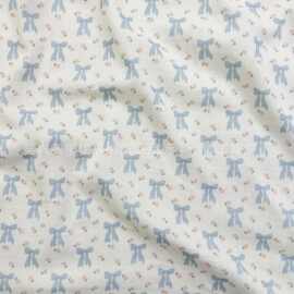 全棉卡通动物图案印花布料童装宝宝衣服手工diy布料家纺床单面料