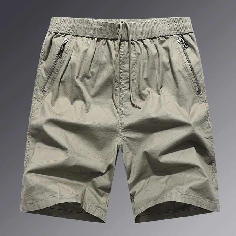 Новые мужские летние свободные большие размеры и несколько сумок мужские укороченные брюки хлопчатобумажная стирка на молнии