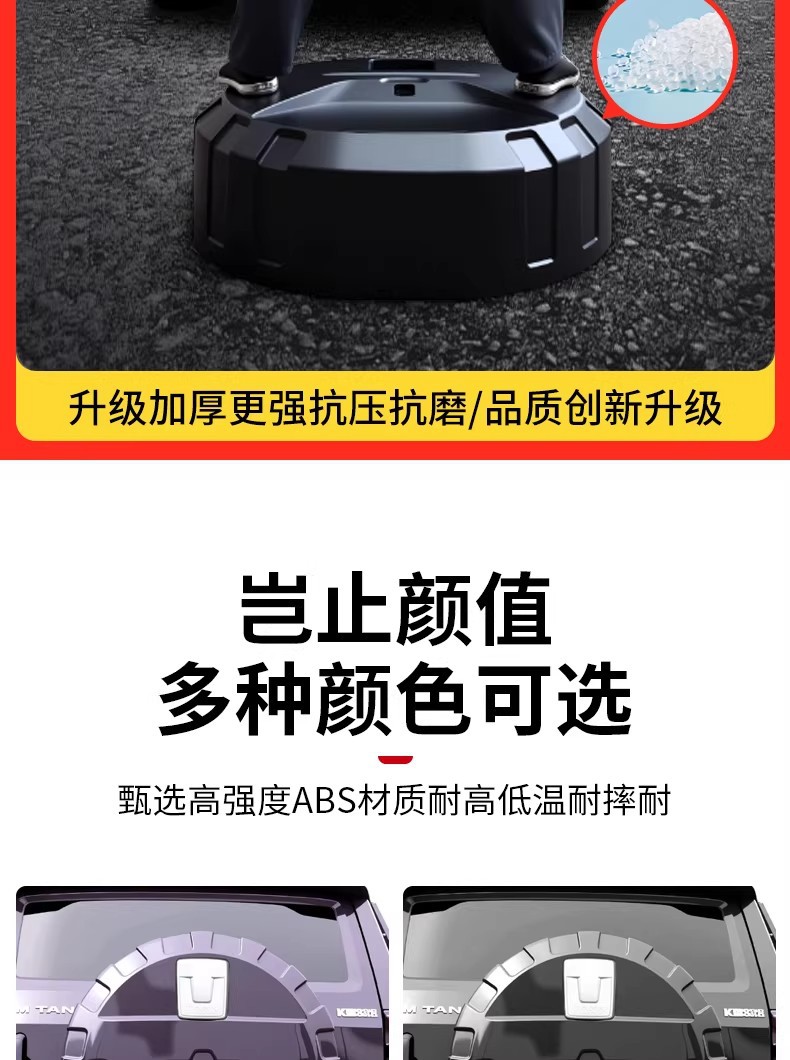 23-26 Models Tank 400Hi4T/Hi4Z Spare Tire Protective Cover Modified to Spare Tire Shell Original Car-Style Armor Accessories