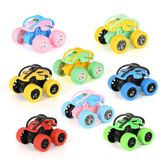 Children's toy car four-wheel inertia stunt rolling off-road car night market stall street stall car small toy wholesale