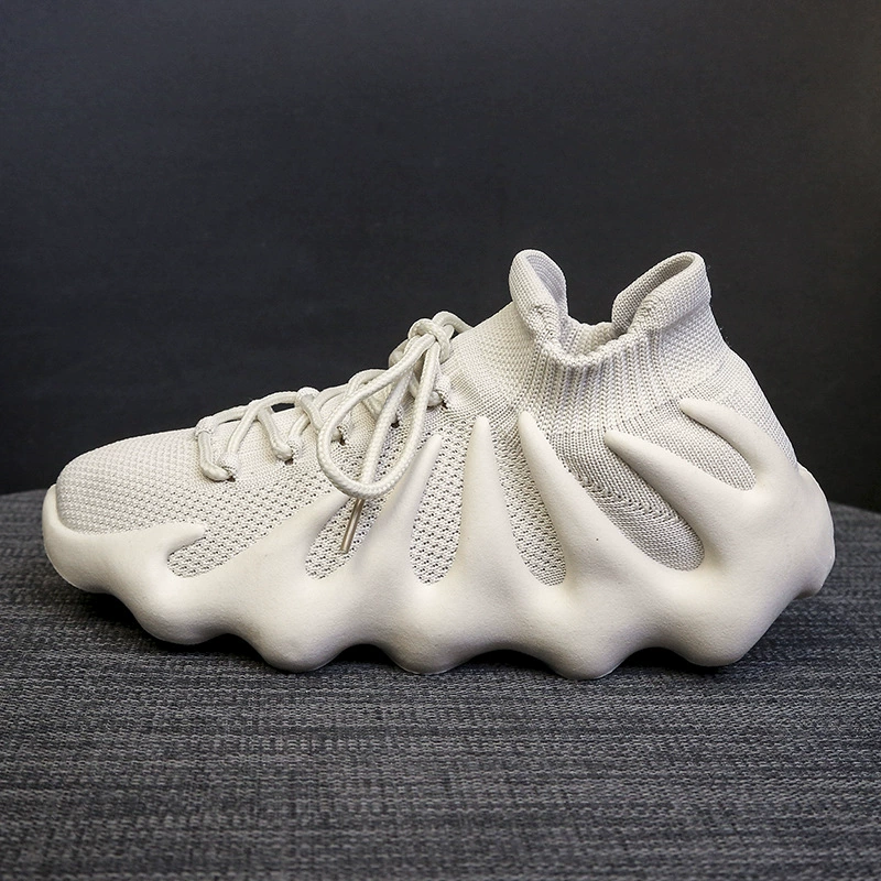 Кокосовая обувь женская весна и лето 2023 Новое поступление носки с вулканическим осьминогом обувь дышащая Летающая тканая Спортивная повседневная обувь для пар