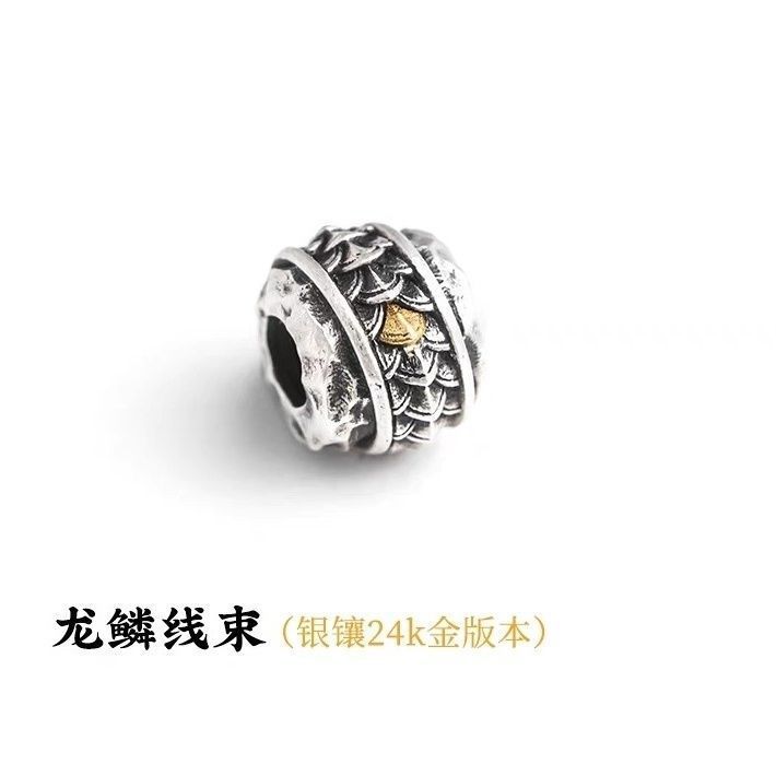 Dragon Scale Thread String | Traditional Chinese Style Handmade DIY Accessory String Bracelet with Cloud Spacer Beads and Decorative Jewelry