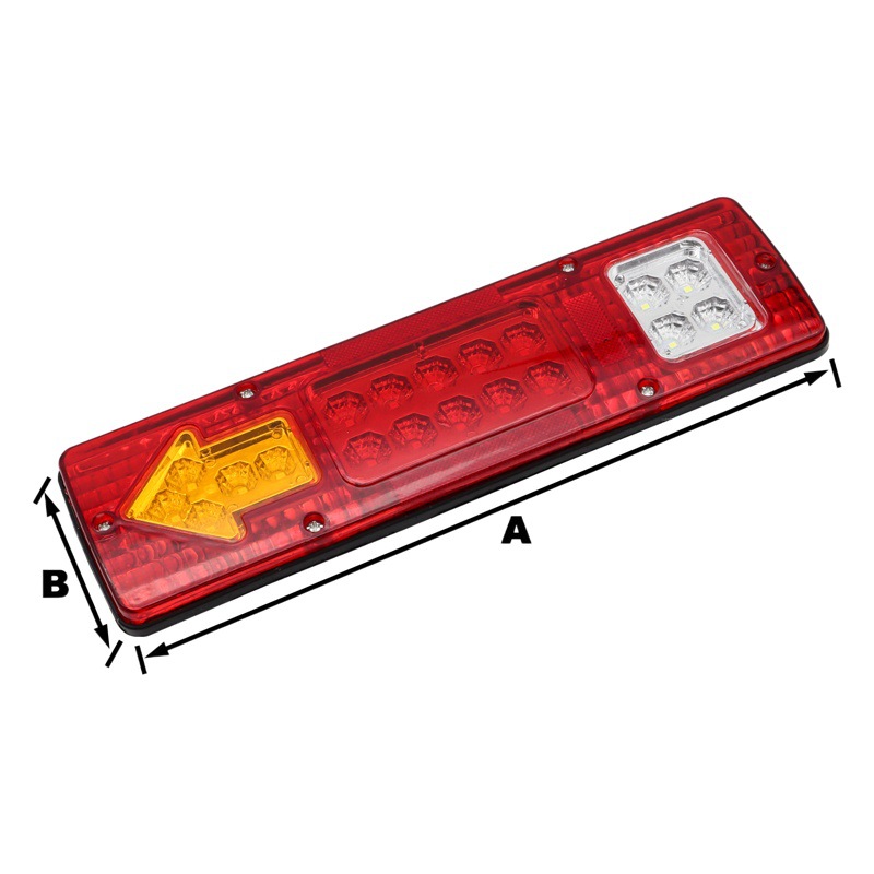12V19Led Car Rear Tail Light Truck Digital Rear Tail Light 19Led Rear Tail Light 24V Arrow Tail Light