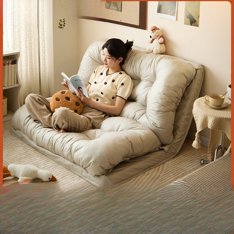 Lazy Sofa Small Apartment Sofa Bed All-In-One Dual-Purpose Rental House Bedroom Multi-Functional Sofa Bed Student Small Sofa