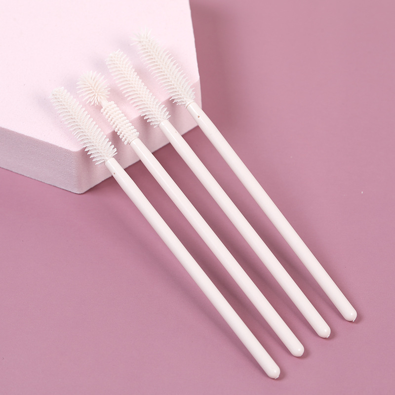 睫毛刷眉梳彩色球形美睫硅胶刷化妆刷眉毛刷美妆清洁工具厂家供应