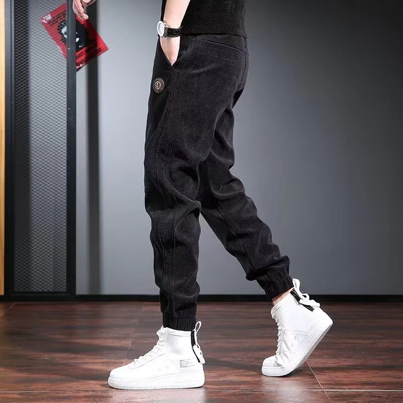 Autumn corduroy fashionable thin trend trousers