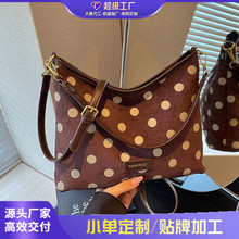 跨境新款韩系火爆波点百搭手提包休闲时尚通勤高级感单肩斜挎包