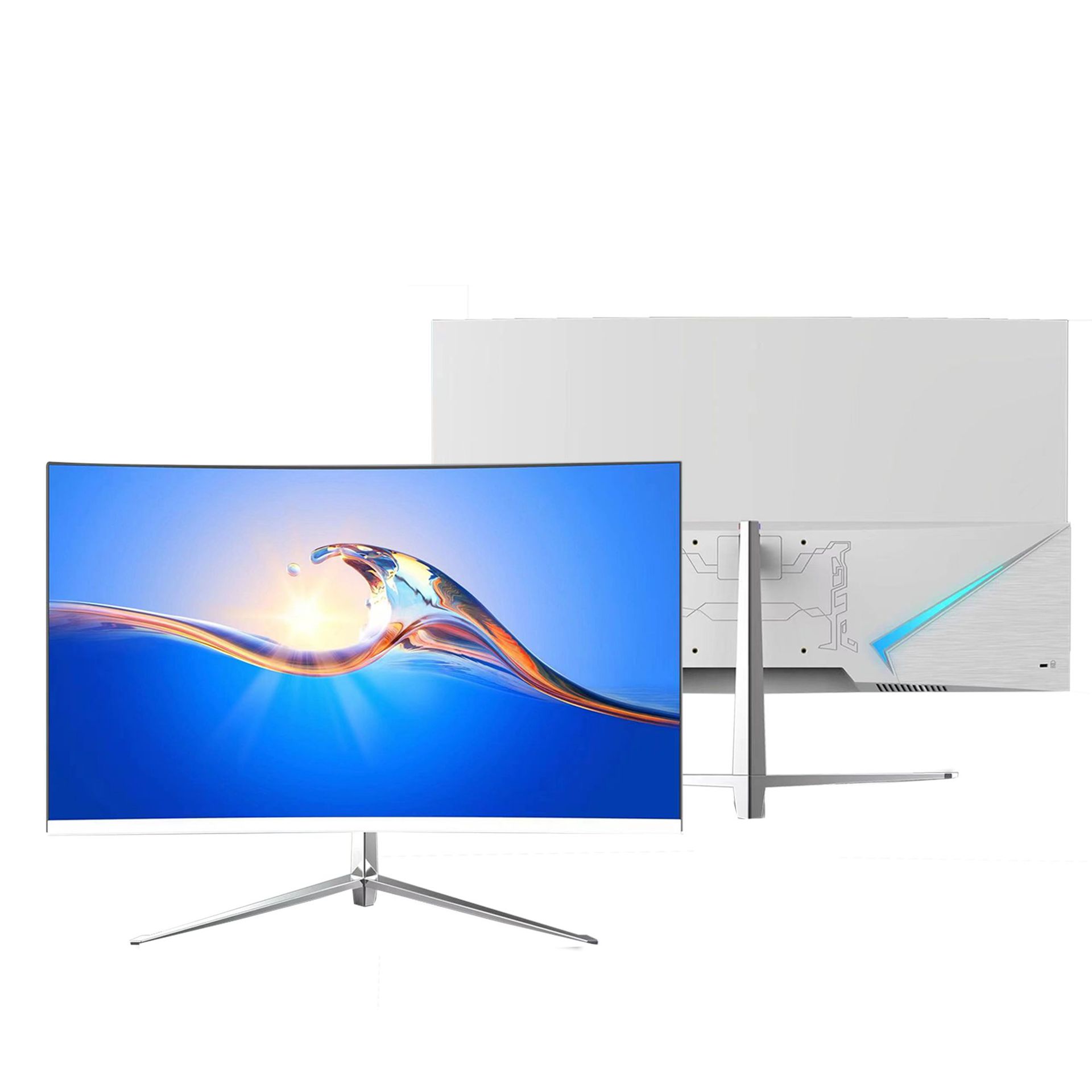 Monitor de juegos de alta definición de 19, 22 y 24 pulgadas, 2K 165Hz, monitor de computadora para deportes electrónicos, pantalla táctil IPS curva, transfronterizo