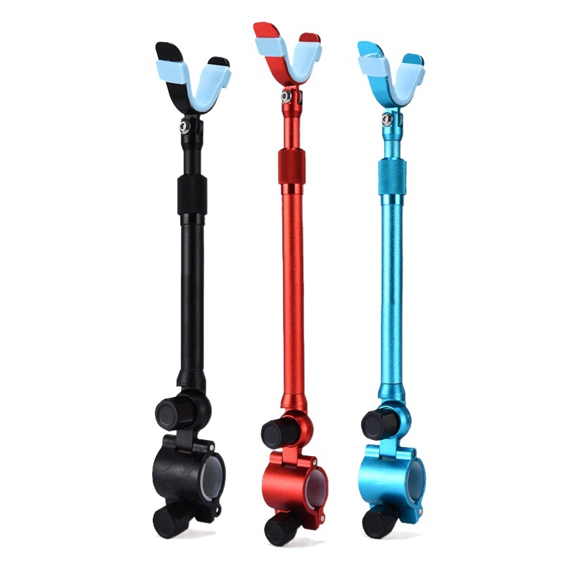 Batería universal antena colgante trasera aleación de aluminio antideslizante varilla colgante varilla antideslizante caña de pescar soporte de la caña de pescar