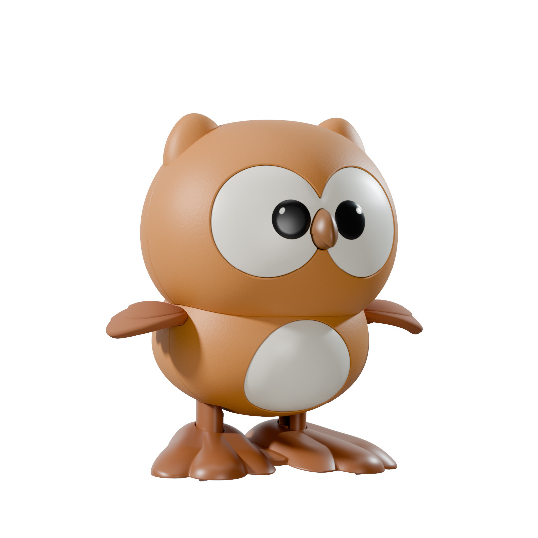 8605 다크 브라운 올빼미-가방 60g