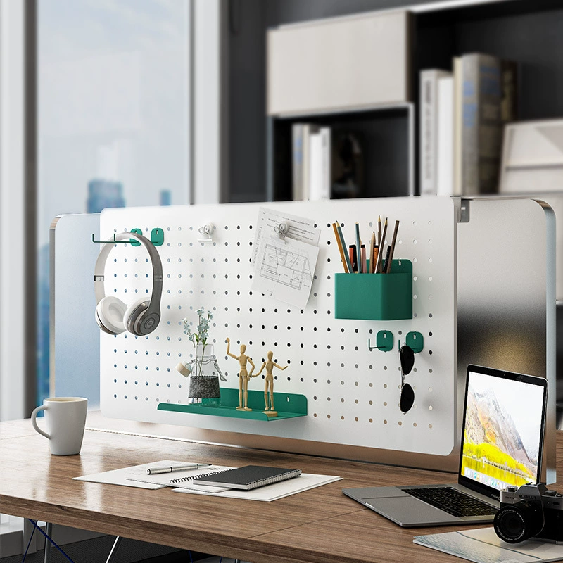 Office screen hole board storage set table top hanging storage shelf study screen hanging hole board accessories