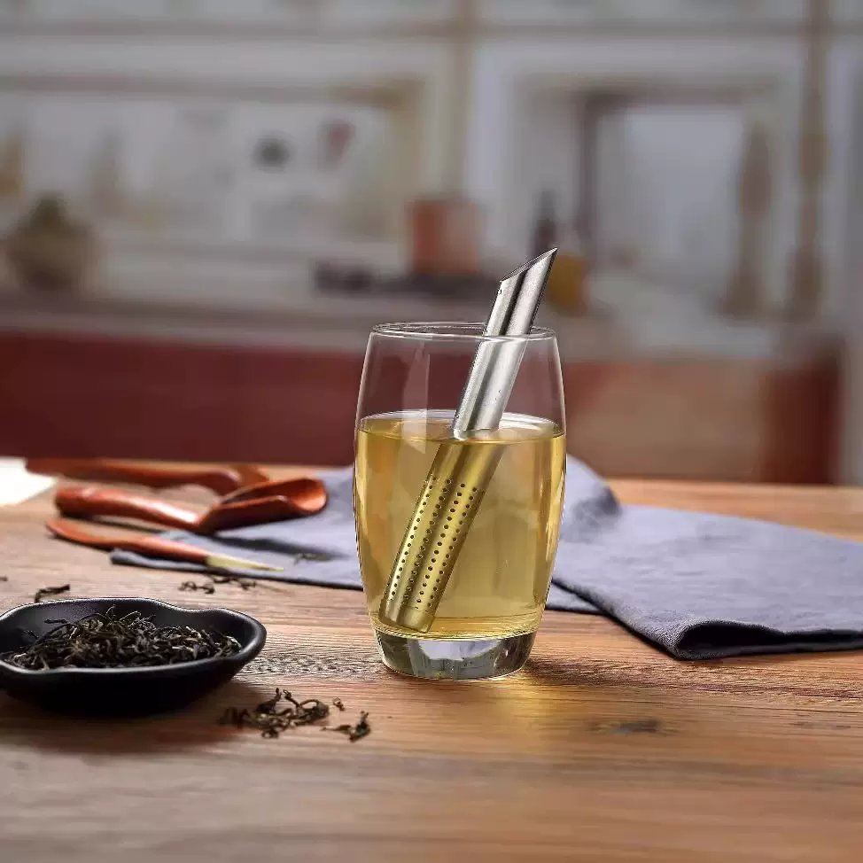 厂家批发不锈钢管型茶隔器茶叶球味宝调味球滤渣茶漏料管型滤茶器