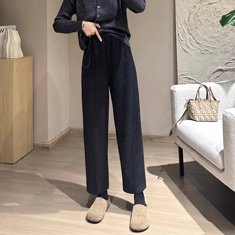 抽绳孕妇裤弯刀裤春秋款时尚外穿宽松大码休闲显瘦百搭长裤子香蕉|undefined