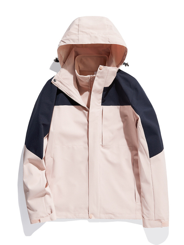 2025冲锋衣男三合一防泼水户外登山服女可拆卸两件套可定制印LOGO|undefined
