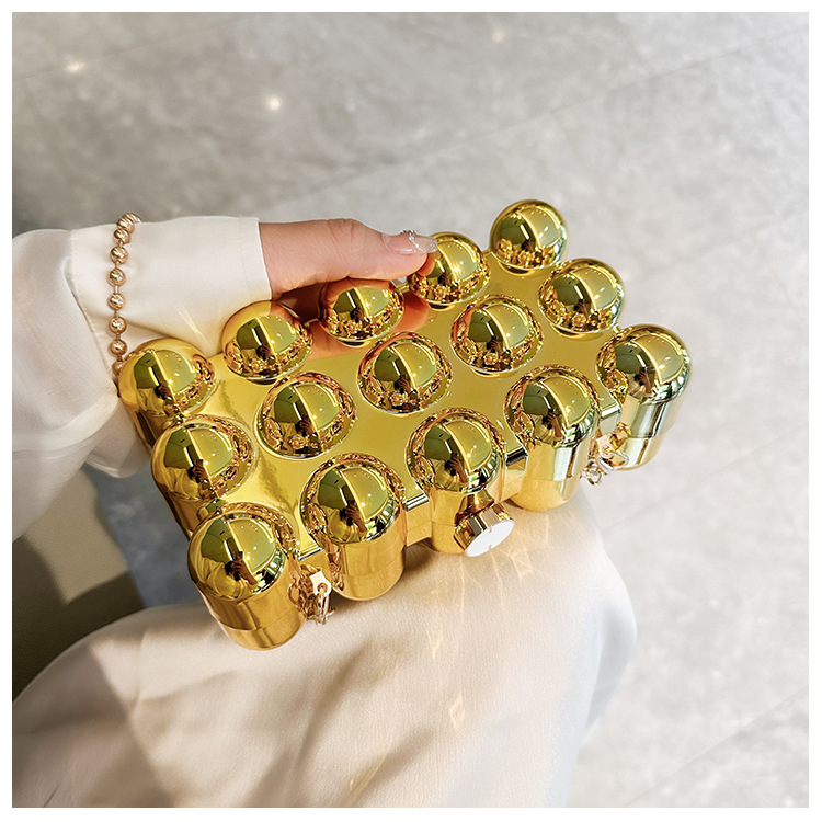 Acrylic bag 2025 New style, European and American cross-border single-shoulder fashionable design women's chain box bag undefined