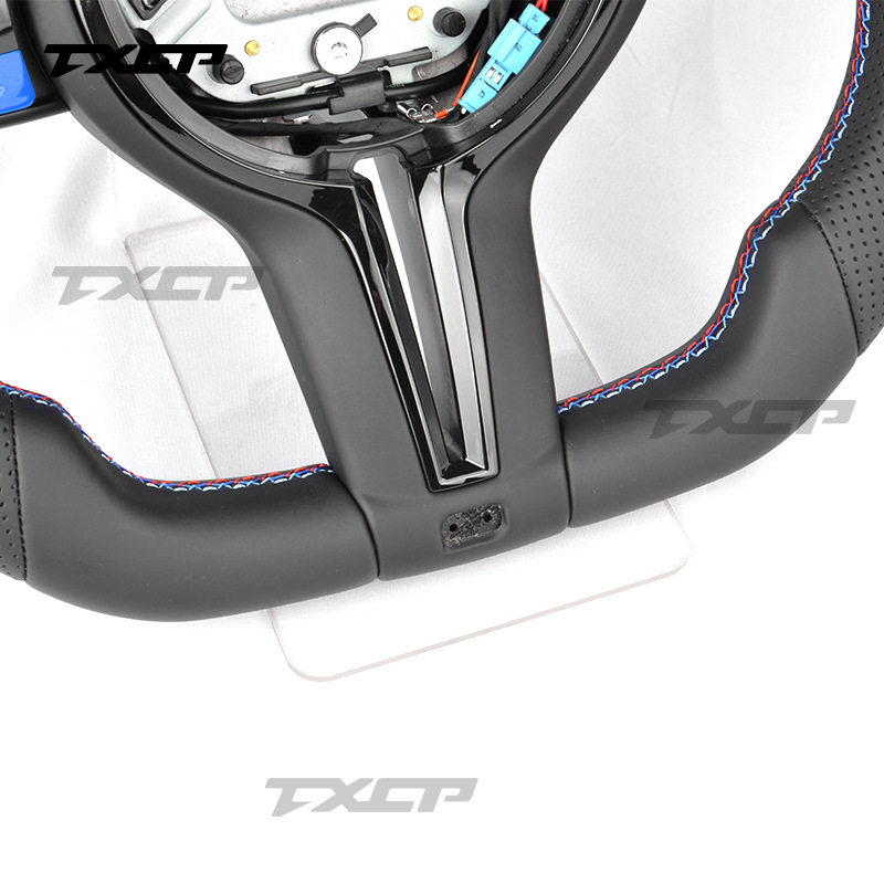 Suitable for BMW 134567 series X1X2X3X4X5X7, a full leather sports-style steering wheel designed for modification and upgrade