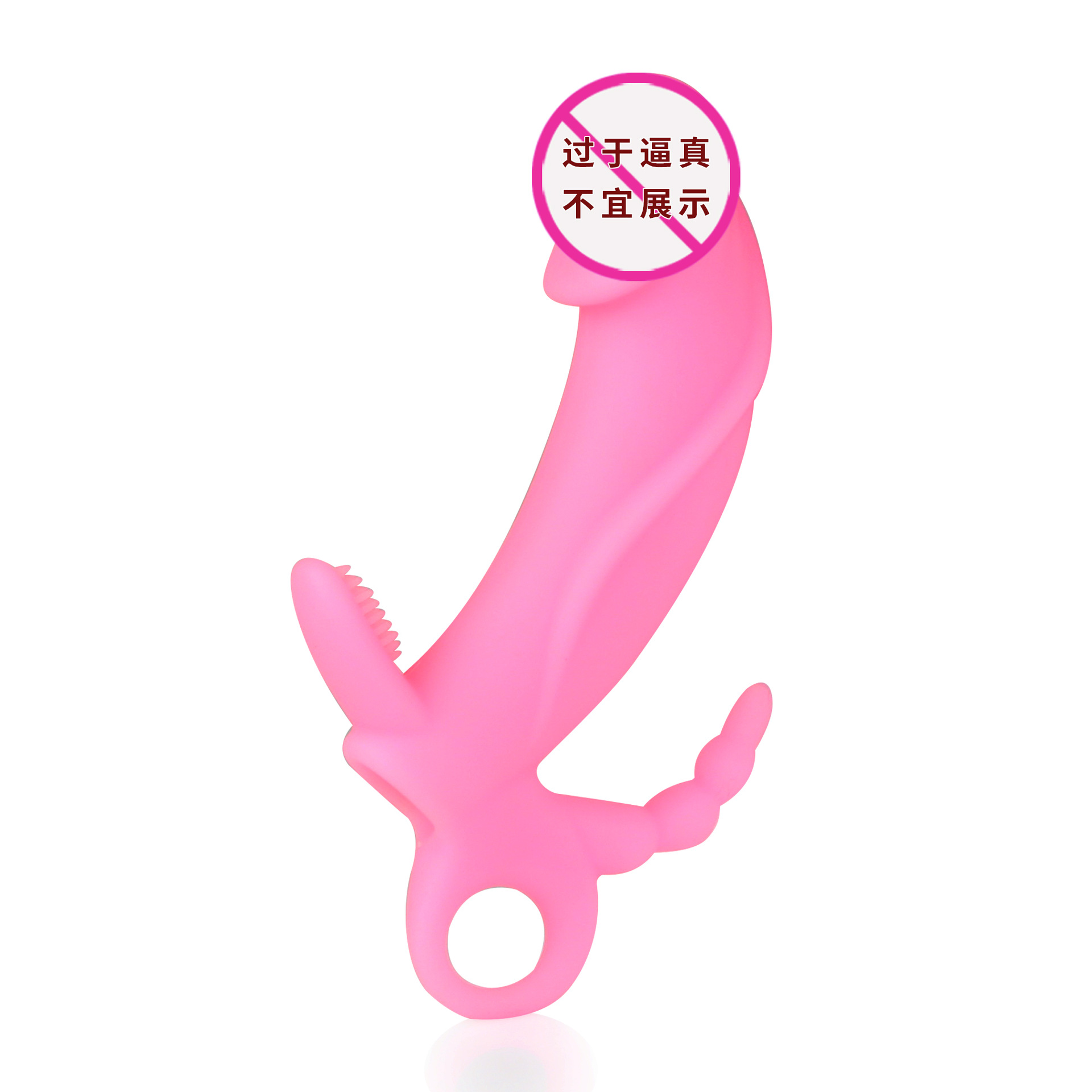Rechargeable Silicone Vibrating Prostate Plug, 10-Frequency Gun-Shaped Design, Black — detail image 7