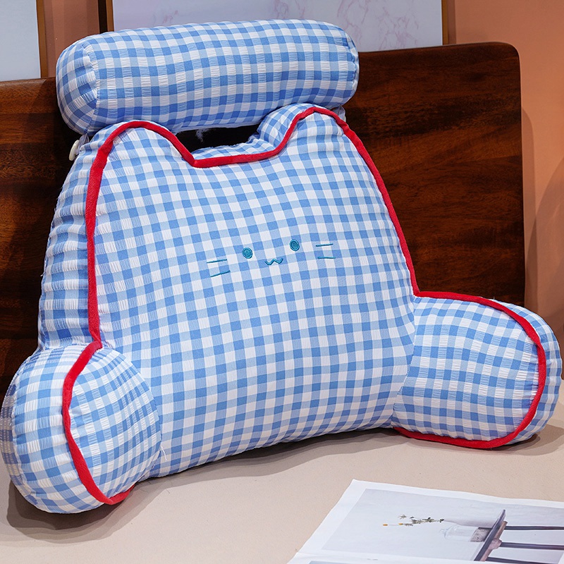 Cojín de Respaldar para Cama y Sofá de Poliéster, Soporte Lumbar para Lectura