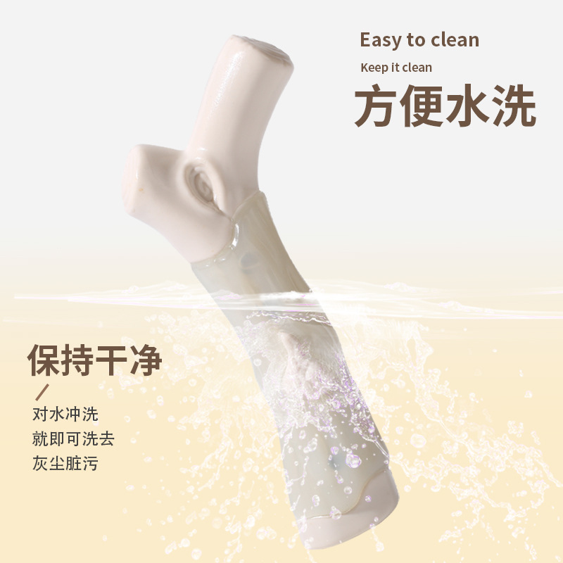 (2개) 개 장난감 고무 코팅 가지 치니 스틱, 물림 방지 및 깨지지 않음, 치아 청소 애완견 장난감, 대화형 지루함 완화 유물