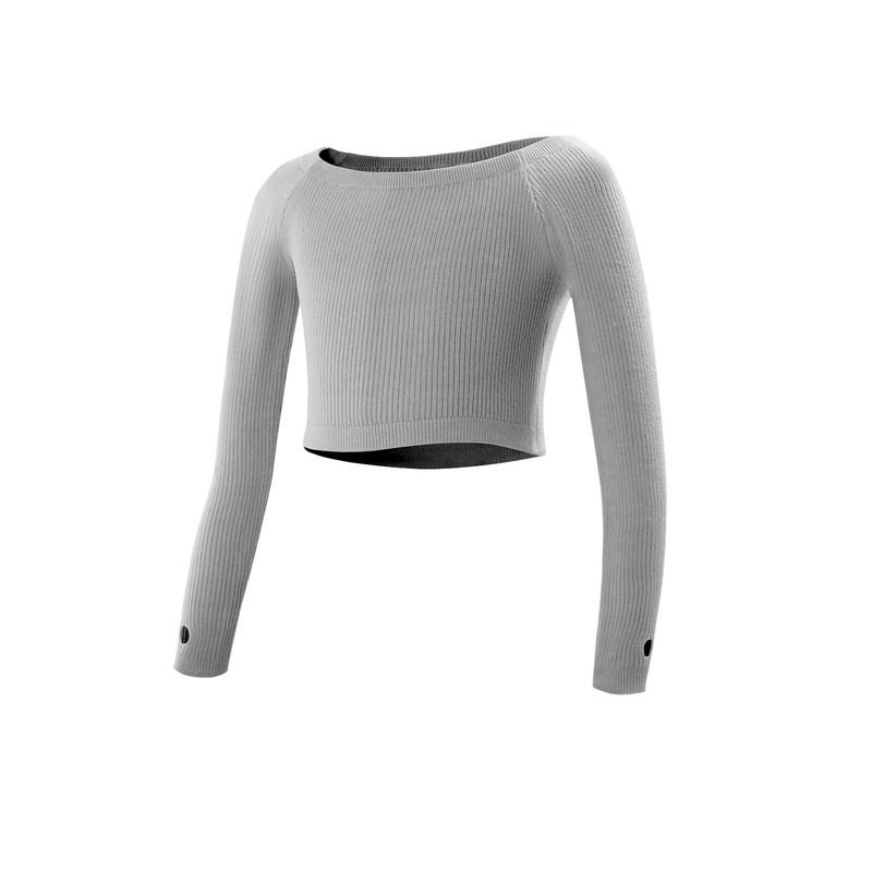 Children's dance clothes off-neck sweater girls' ballet practice clothes outer wear autumn and winter shawl long sleeve winter coat